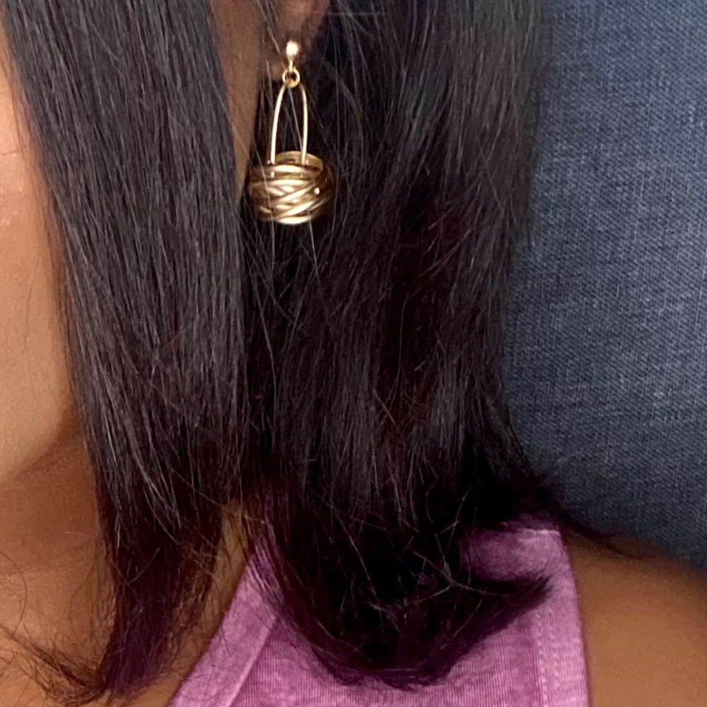 Gold Earrings - Picture 4 of 4